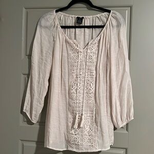 Cream blouse